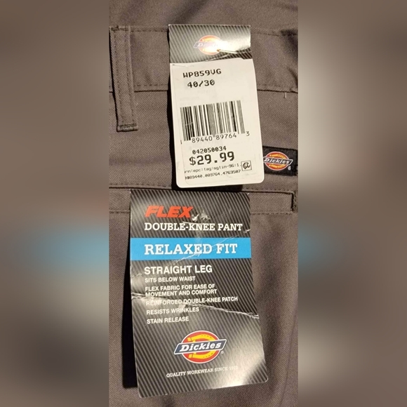 2 pair Dickies Relaxed Fit Pants Grey - Picture 3 of 3